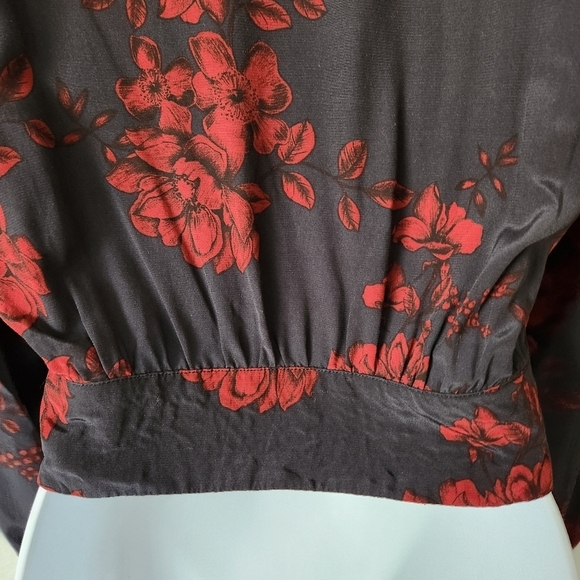 Marissa Webb Black and Red Crop Top - Picture 6 of 14